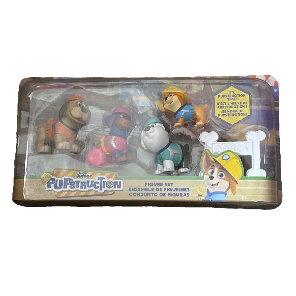Disney Junior PUPSTRUCTION 5 PIECE FIGURE SET New In Box